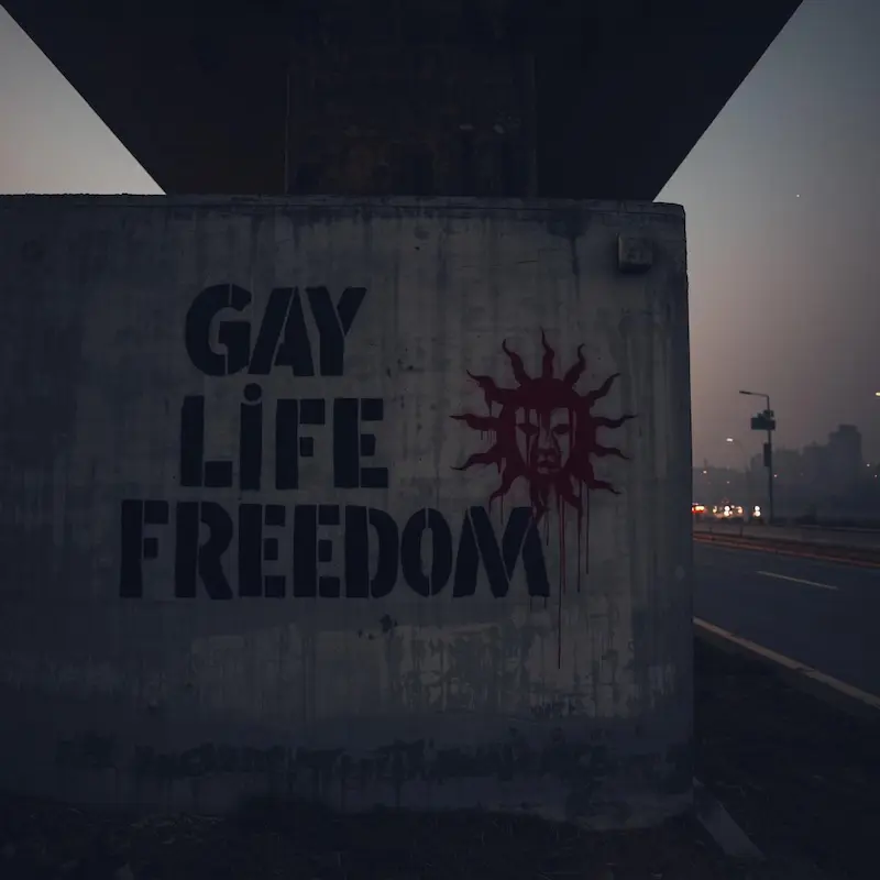 Gay Life Freedom Graffiti Tehran